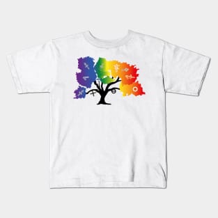 LGBTQIA+ tree Kids T-Shirt